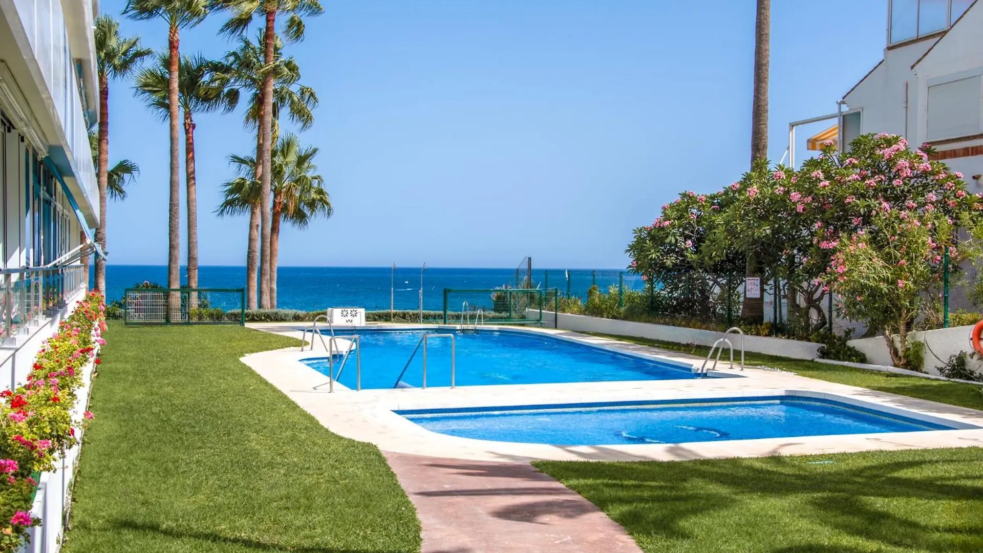 Stunning Beachfront Apartment With Sea Views Benalmadena Spain